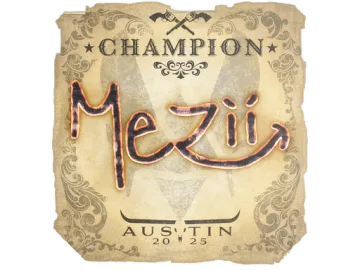 Sticker | mezii (Champion) | Austin 2025