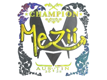 Sticker | mezii (Holo, Champion) | Austin 2025