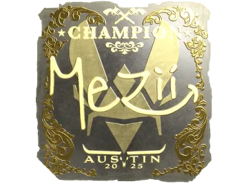 Sticker | mezii (Gold, Champion) | Austin 2025