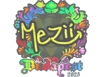 Sticker | mezii (Holo) | Budapest 2025