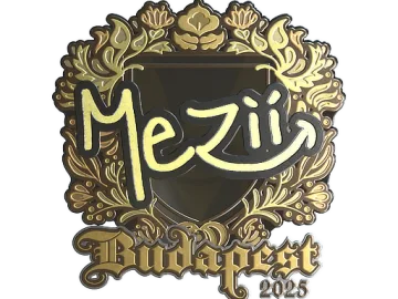 Sticker | mezii (Gold) | Budapest 2025