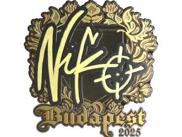 Sticker | NiKo (Gold) | Budapest 2025