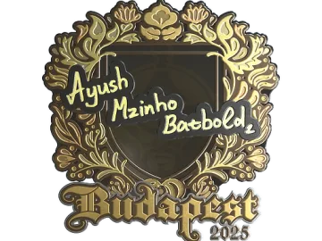 Sticker | mzinho (Gold) | Budapest 2025