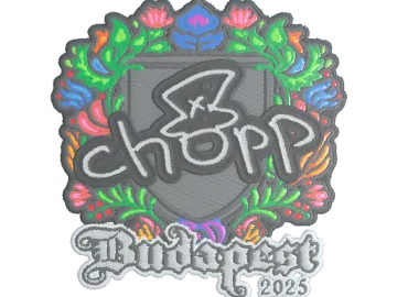 Sticker | chopper (Embroidered) | Budapest 2025