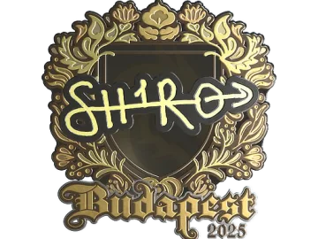 Sticker | sh1ro (Gold) | Budapest 2025