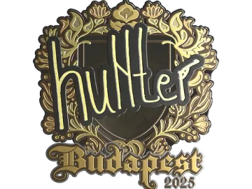 Sticker | huNter- (Gold) | Budapest 2025
