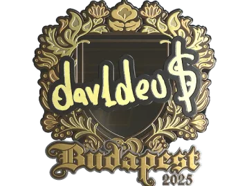 Sticker | dav1deuS (Gold) | Budapest 2025