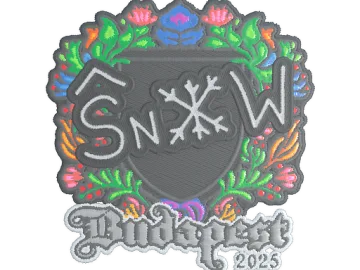Sticker | snow (Embroidered) | Budapest 2025