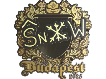 Sticker | snow (Gold) | Budapest 2025