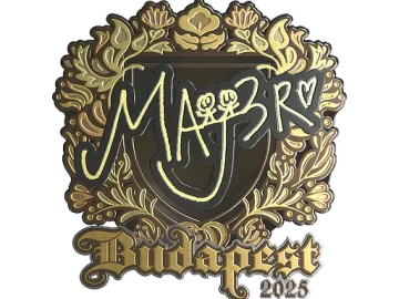 Sticker | MAJ3R (Gold) | Budapest 2025