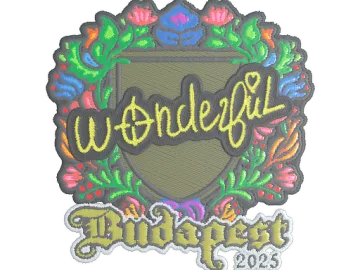 Sticker | w0nderful (Embroidered) | Budapest 2025