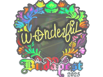Sticker | w0nderful (Holo) | Budapest 2025