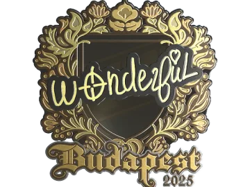 Sticker | w0nderful (Gold) | Budapest 2025