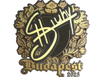 Sticker | siuhy (Gold) | Budapest 2025