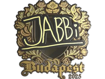 Sticker | jabbi (Gold) | Budapest 2025