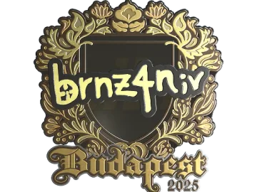 Sticker | brnz4n (Gold) | Budapest 2025