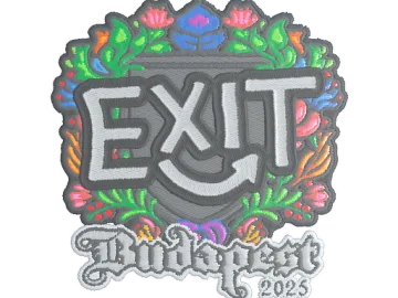 Sticker | exit (Embroidered) | Budapest 2025