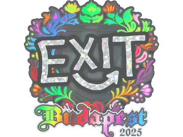 Sticker | exit (Holo) | Budapest 2025