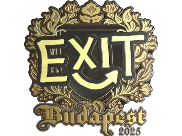 Sticker | exit (Gold) | Budapest 2025