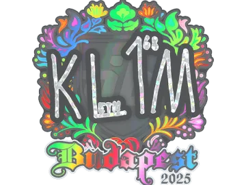 Sticker | kl1m (Holo) | Budapest 2025