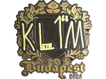 Sticker | kl1m (Gold) | Budapest 2025