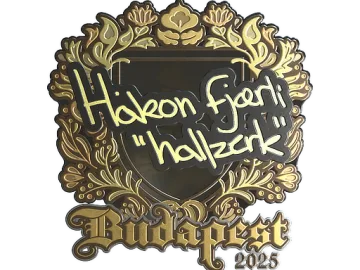 Sticker | hallzerk (Gold) | Budapest 2025