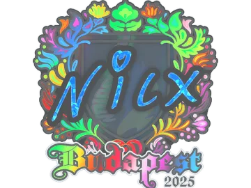 Sticker | nicx (Holo) | Budapest 2025