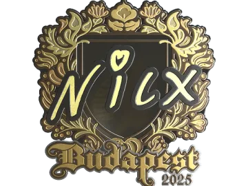 Sticker | nicx (Gold) | Budapest 2025