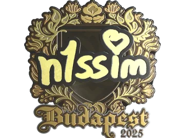 Sticker | n1ssim (Gold) | Budapest 2025