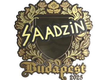 Sticker | saadzin (Gold) | Budapest 2025