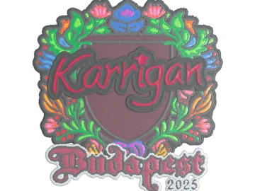 Sticker | karrigan (Embroidered) | Budapest 2025