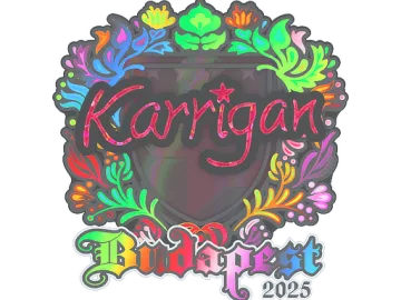 Sticker | karrigan (Holo) | Budapest 2025