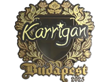 Sticker | karrigan (Gold) | Budapest 2025