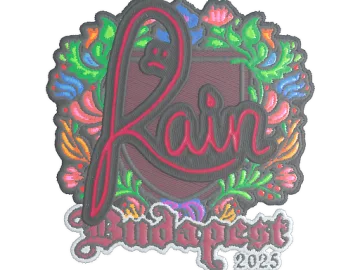 Sticker | rain (Embroidered) | Budapest 2025