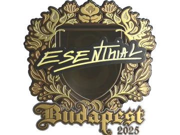 Sticker | esenthial (Gold) | Budapest 2025