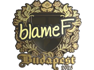 Sticker | blameF (Gold) | Budapest 2025