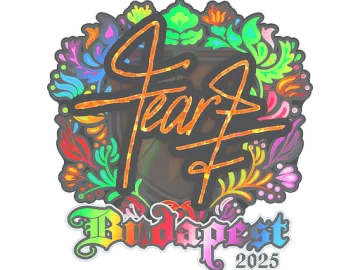 Sticker | fEAR (Holo) | Budapest 2025