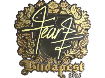 Sticker | fEAR (Gold) | Budapest 2025