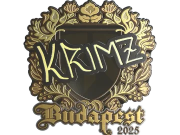 Sticker | KRIMZ (Gold) | Budapest 2025