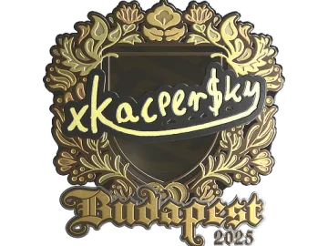 Sticker | xKacpersky (Gold) | Budapest 2025