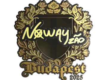 Sticker | noway (Gold) | Budapest 2025