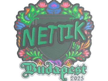 Sticker | nettik (Embroidered) | Budapest 2025