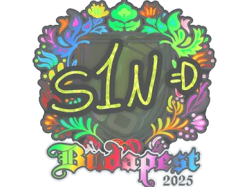 Sticker | s1n (Holo) | Budapest 2025