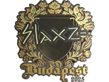 Sticker | slaxz- (Gold) | Budapest 2025