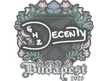 Sticker | decenty | Budapest 2025