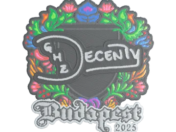 Sticker | decenty (Embroidered) | Budapest 2025