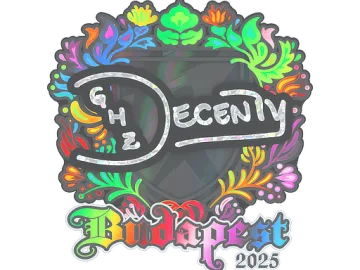 Sticker | decenty (Holo) | Budapest 2025