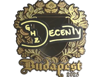 Sticker | decenty (Gold) | Budapest 2025