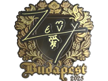 Sticker | zevy (Gold) | Budapest 2025