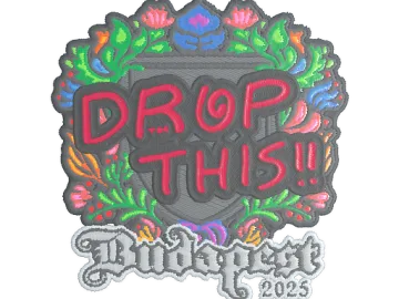 Sticker | drop (Embroidered) | Budapest 2025